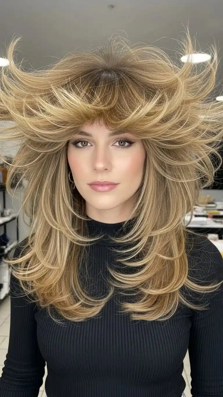 18 Long Shag Haircuts for Fine Hair That People Did Not Expect 2026 12 Feathered Long Shag