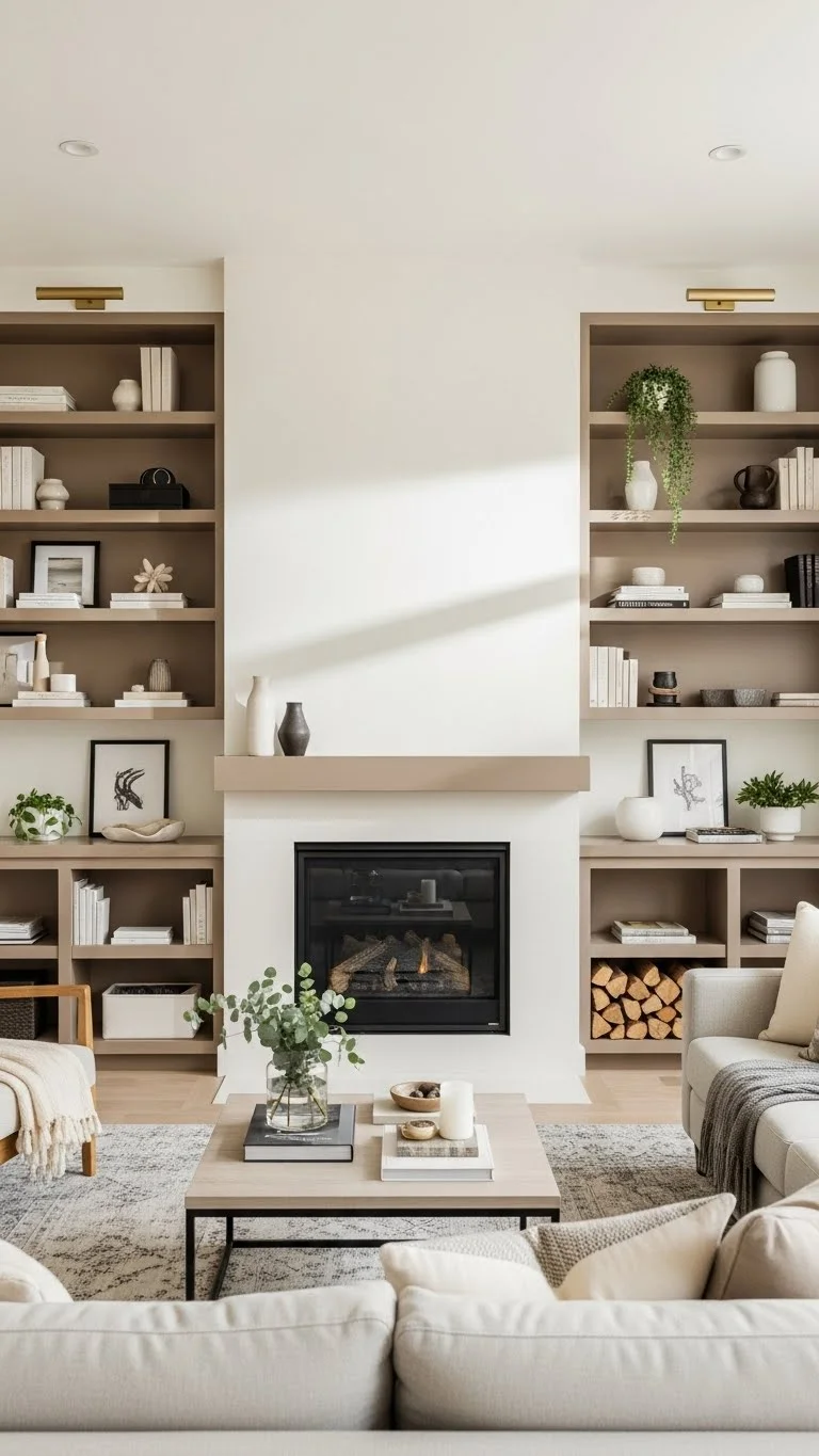 21 Built-In Living Room Shelf Ideas 2026: Transform Your Space Like a Pro 6 Fireplace Surround Shelving Systems