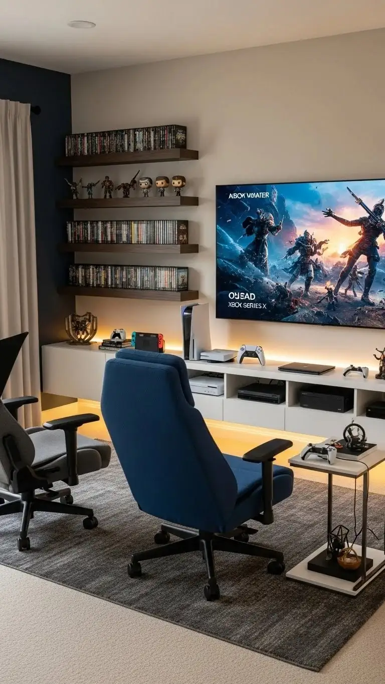 21 Family Room Designs Ideas 2026: Transform Your Space Into Everyone's Favorite Hangout 18 Gaming and Entertainment Zone