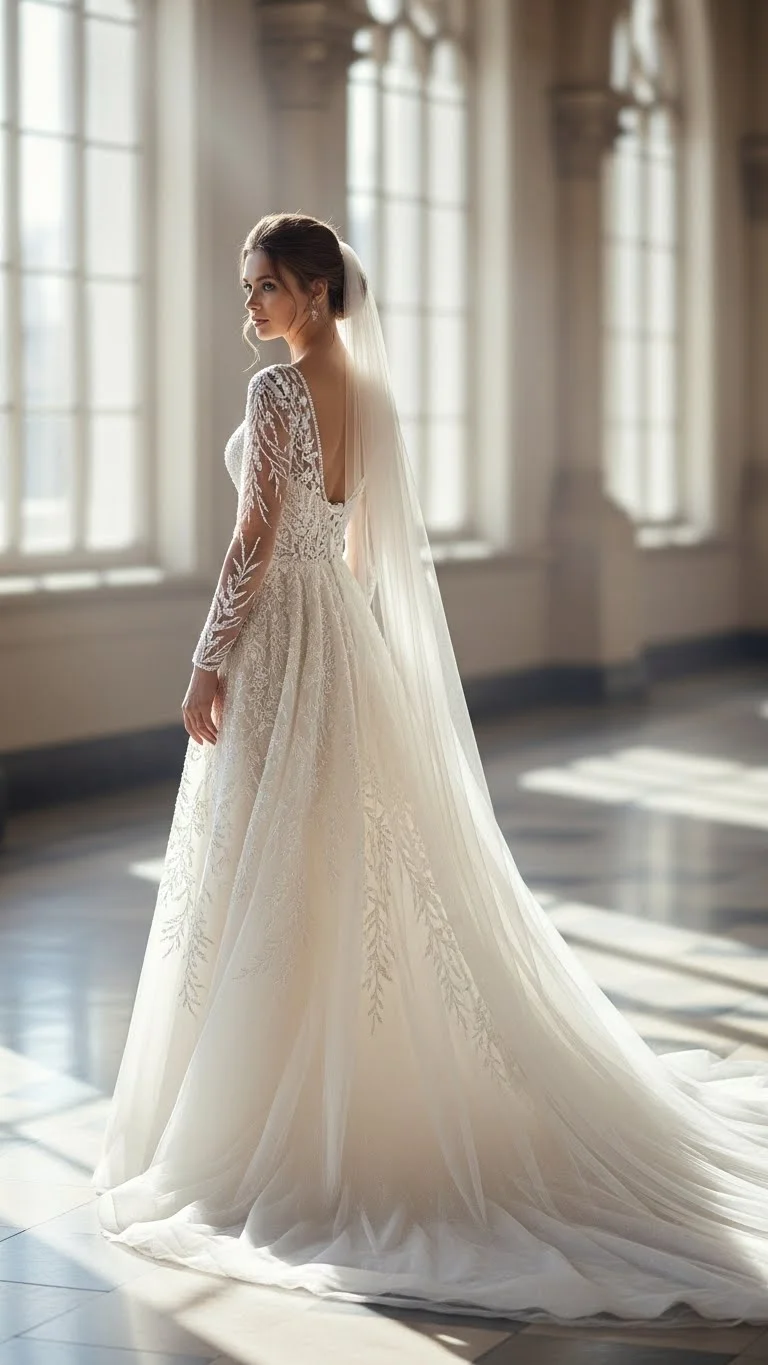 19 Long Sleeve Wedding Dress Ideas for 2026: Your Ultimate Guide to Elegant Bridal Style 5 Illusion Sleeve Wedding Dress