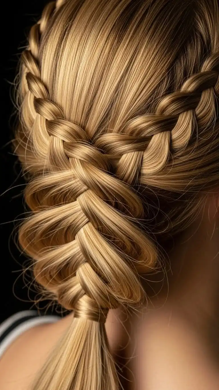 18 Easy Braided Hairstyles Ideas People Keep Copying Quietly 2026 17 Infinity Braid (Figure-8 Braid)
