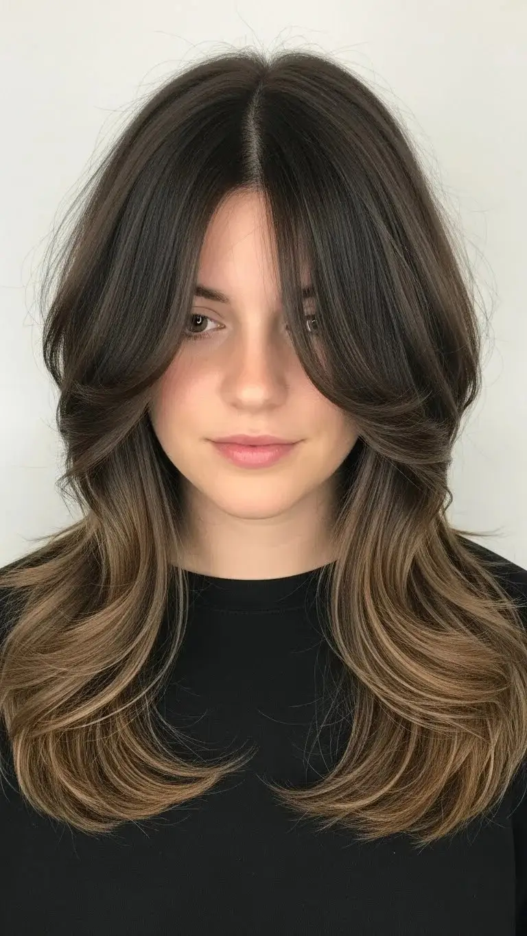 18 Long Shag Haircuts for Fine Hair That People Did Not Expect 2026 6 Layered Long Shag with Middle Part