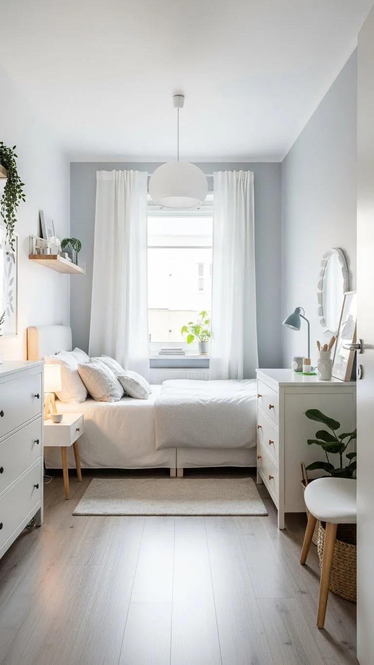 17 Small Bedroom Design Ideas 2026: Transform Your Tiny Space Into a Cozy Haven 5 Light Colors Make Small Rooms Feel Massive