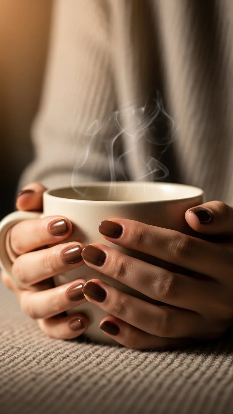 19 Simple Fall Nails Ideas That Look Expensive But Arent Yet 17 Mocha Brown Beauty