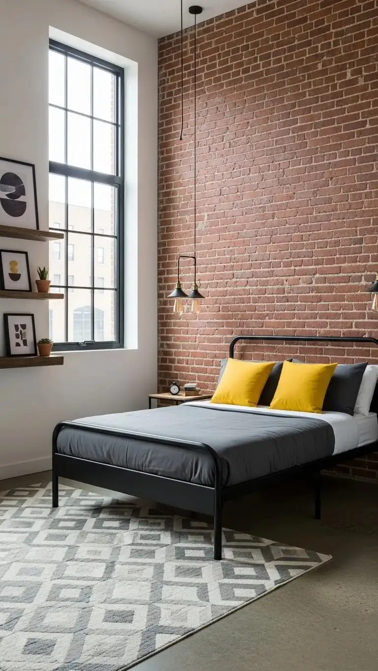 23 Guest Bedroom Designs Ideas 2026: Transform Your Space Into a 5-Star Experience 4 Modern Industrial Edge