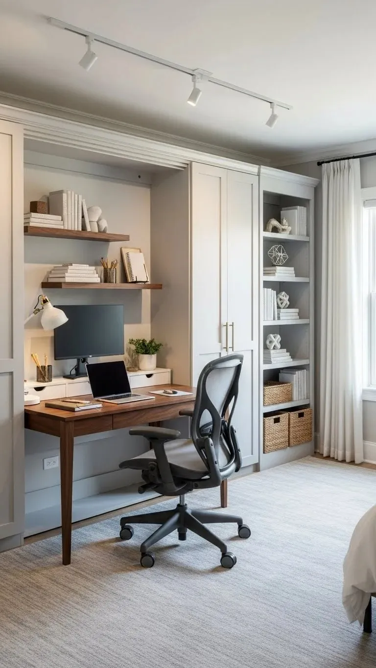 23 Guest Bedroom Designs Ideas 2026: Transform Your Space Into a 5-Star Experience 22 Multi-Functional Home Office Guest Room