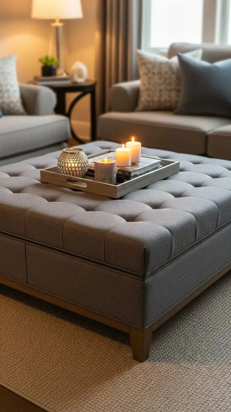 21 Family Room Designs Ideas 2026: Transform Your Space Into Everyone's Favorite Hangout 7 Multi-Purpose Coffee Table