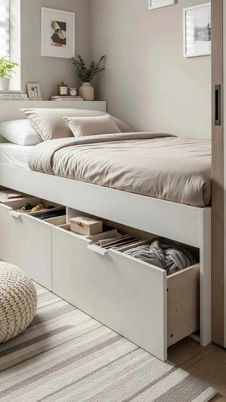 17 Small Bedroom Design Ideas 2026: Transform Your Tiny Space Into a Cozy Haven 14 Platform Beds With Drawers Are Pure Genius