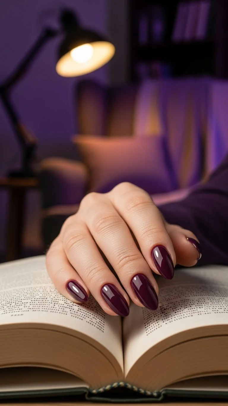 20 Winter Nail Colors Ideas 2026: Trending Shades That'll Make Your Nails Pop 10 Plum Purple