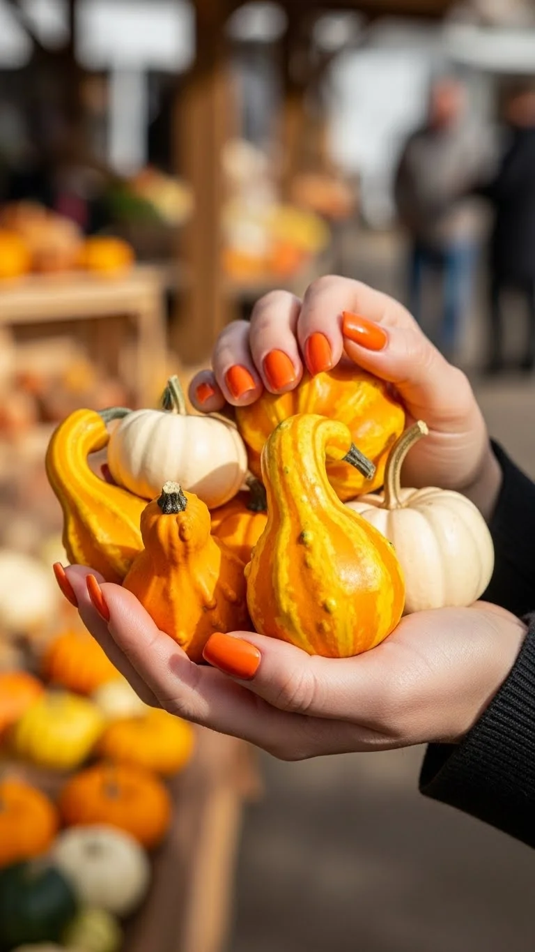 19 Simple Fall Nails Ideas That Look Expensive But Arent Yet 16 Pumpkin Spice Orange
