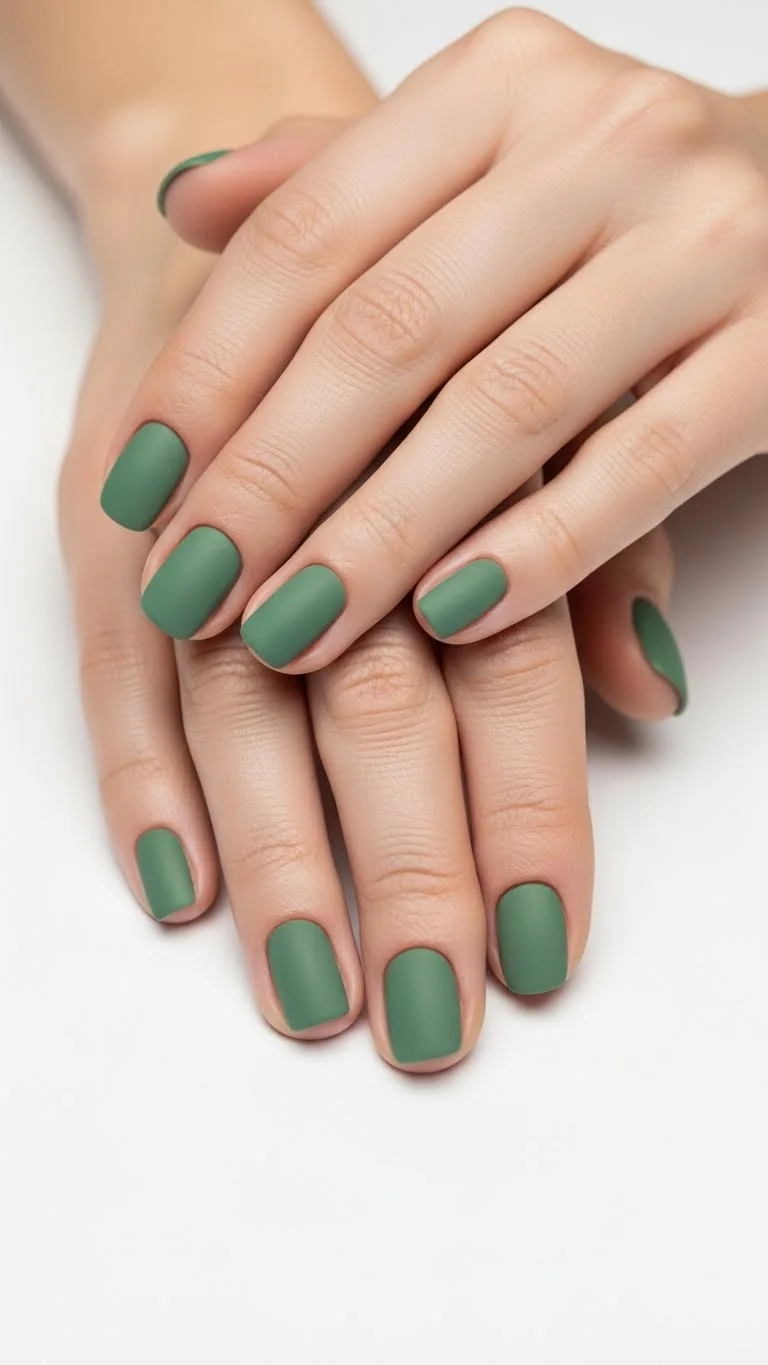 19 Simple Fall Nails Ideas That Look Expensive But Arent Yet 15 Sage Green Minimalist