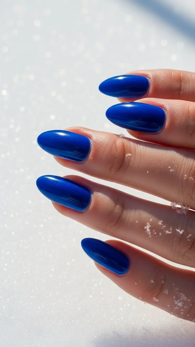 20 Winter Nail Colors Ideas 2026: Trending Shades That'll Make Your Nails Pop 15 Sapphire Blue