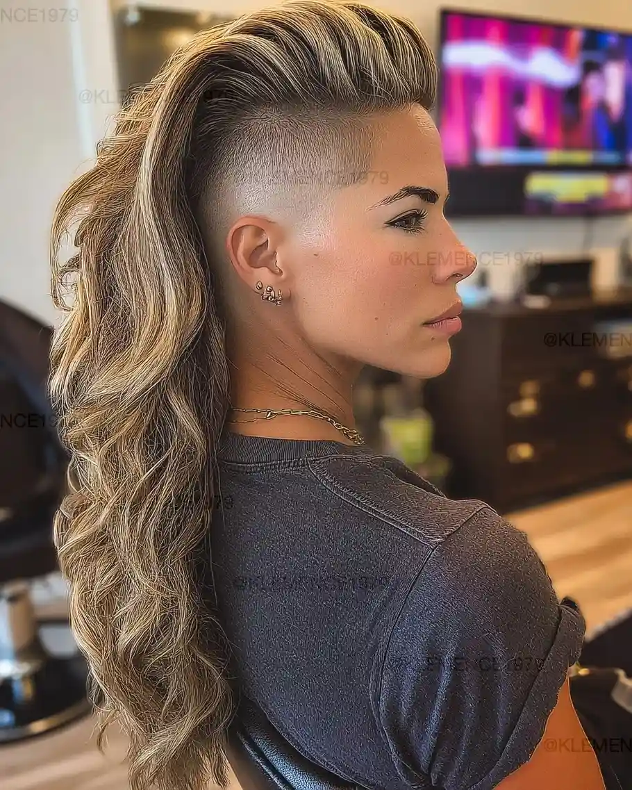 20 Nonbinary Haircuts Ideas 2026: Your Ultimate Guide to Gender-Free Styles 12 The Buzzed Sides with Mohawk Top