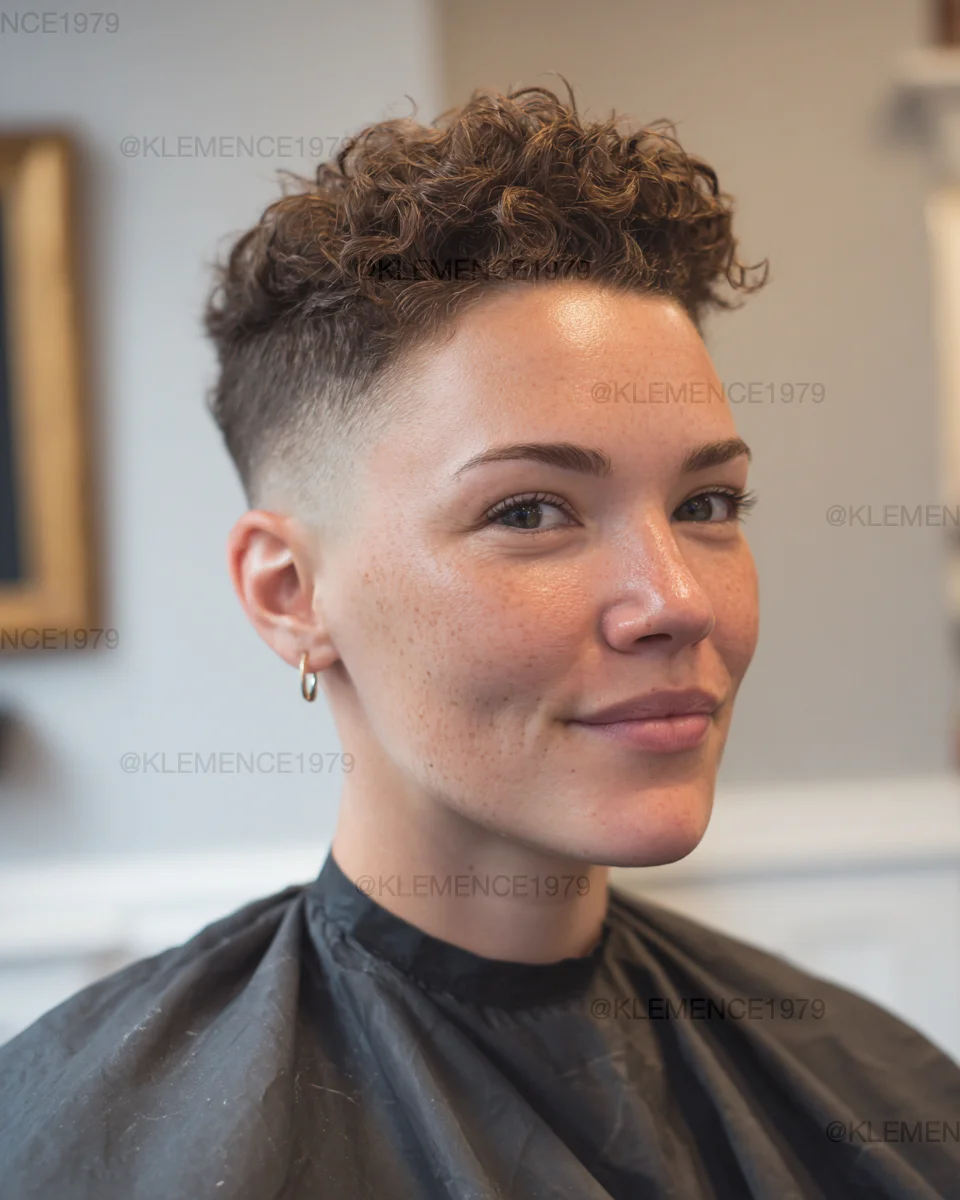 20 Nonbinary Haircuts Ideas 2026: Your Ultimate Guide to Gender-Free Styles 7 The Curly Undercut Fade
