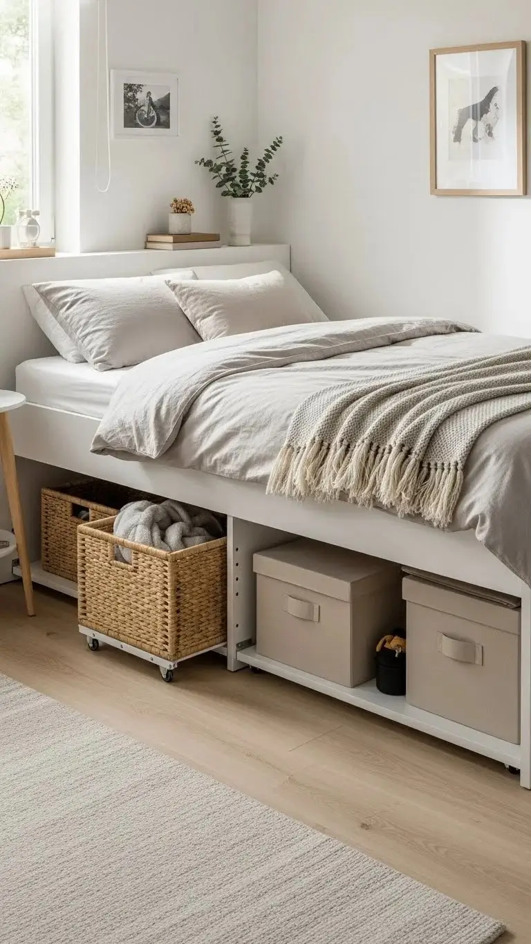 17 Small Bedroom Design Ideas 2026: Transform Your Tiny Space Into a Cozy Haven 4 Under-Bed Storage Your Secret Weapon