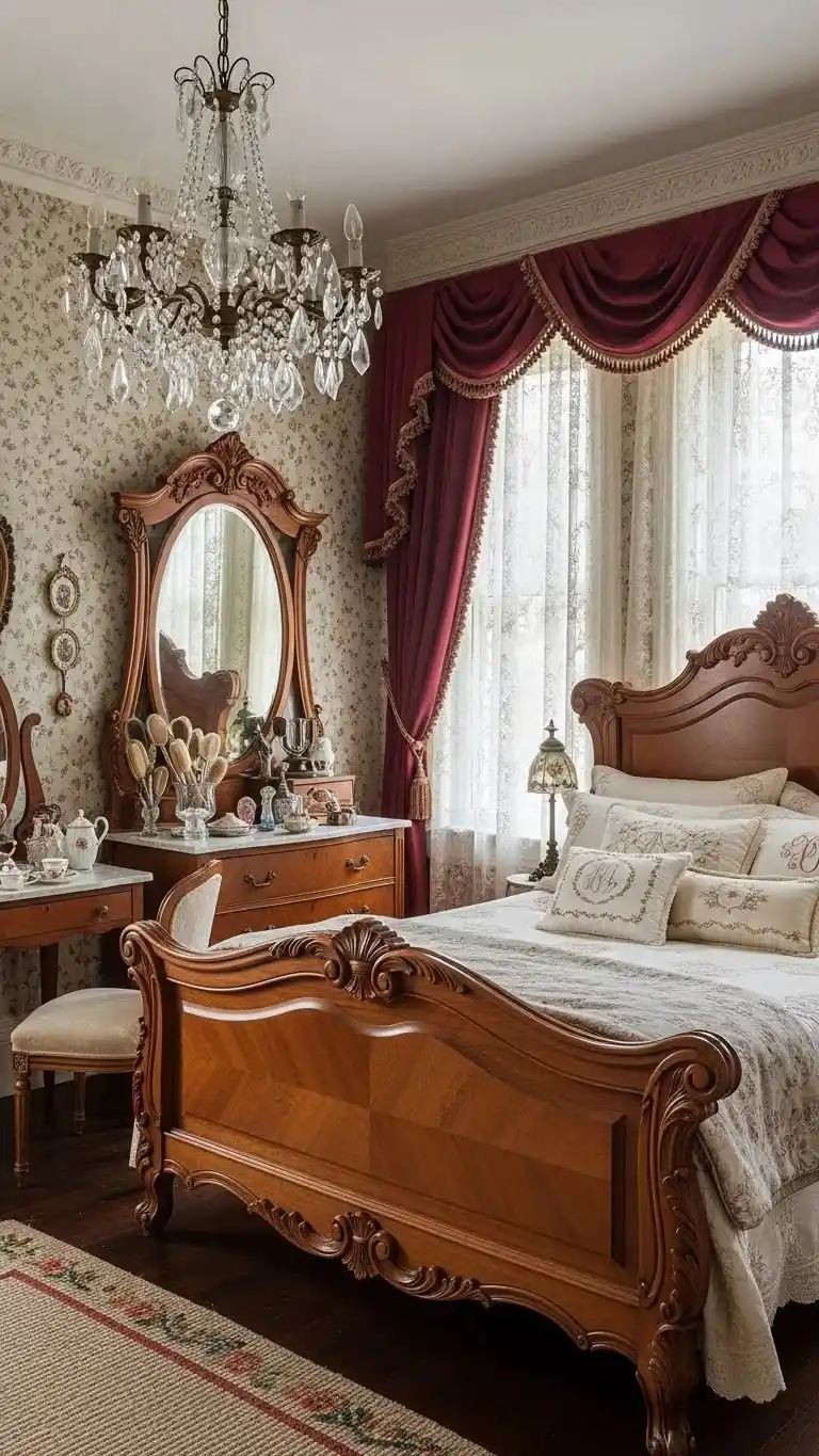 23 Guest Bedroom Designs Ideas 2026: Transform Your Space Into a 5-Star Experience 16 Vintage Victorian Romance