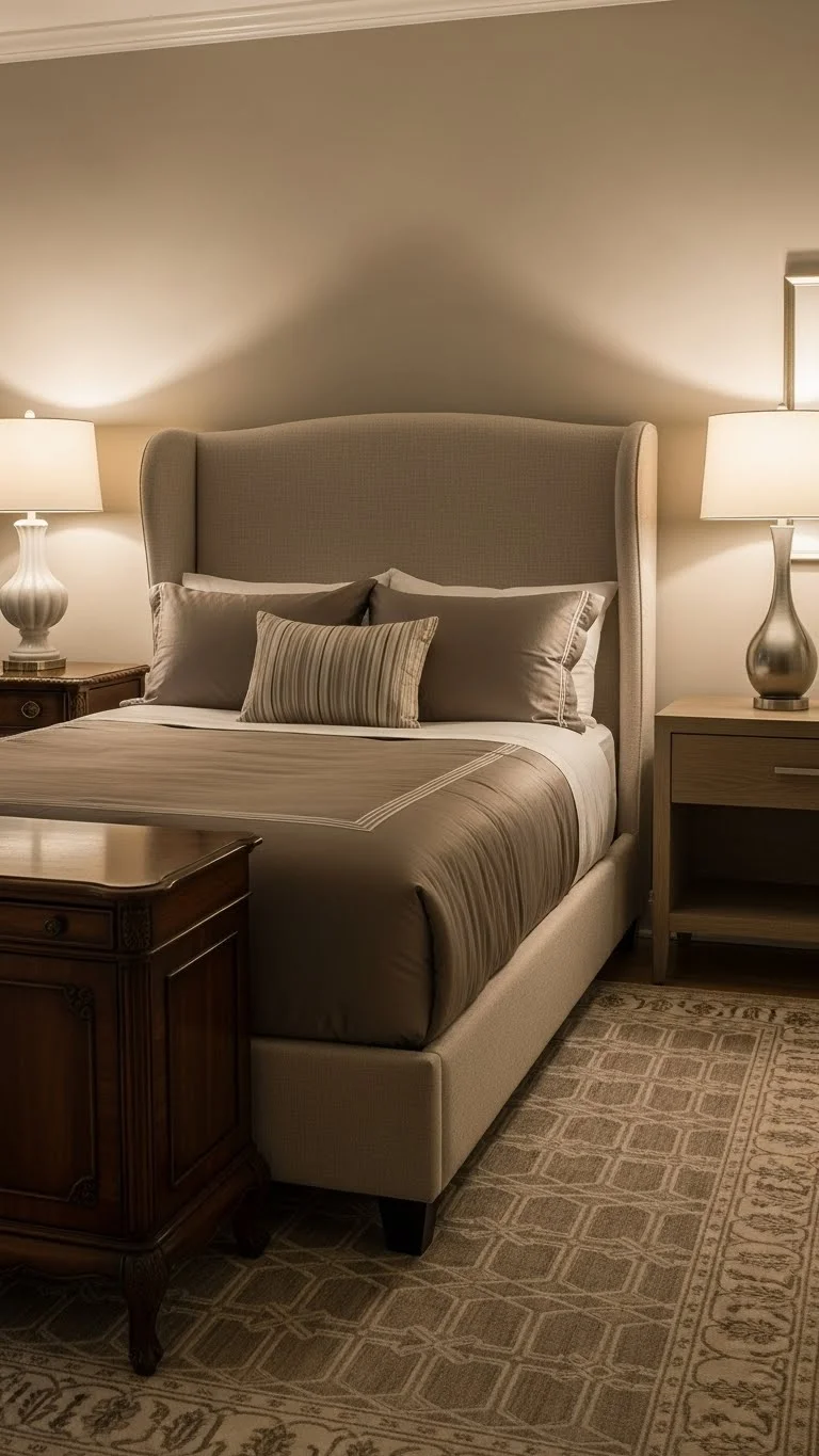 23 Guest Bedroom Designs Ideas 2026: Transform Your Space Into a 5-Star Experience 20 Warm Transitional