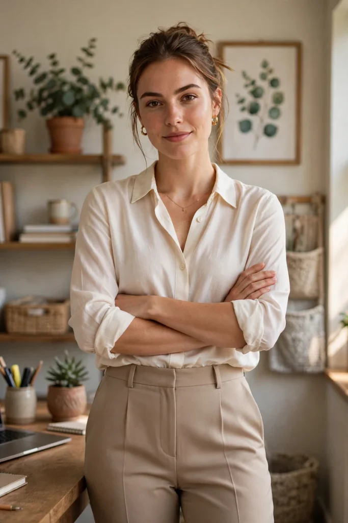 20 Simple Mom Outfit Ideas (For Moms Who Get Dressed in 5 Minutes) 5 mom 04 work from home pivot