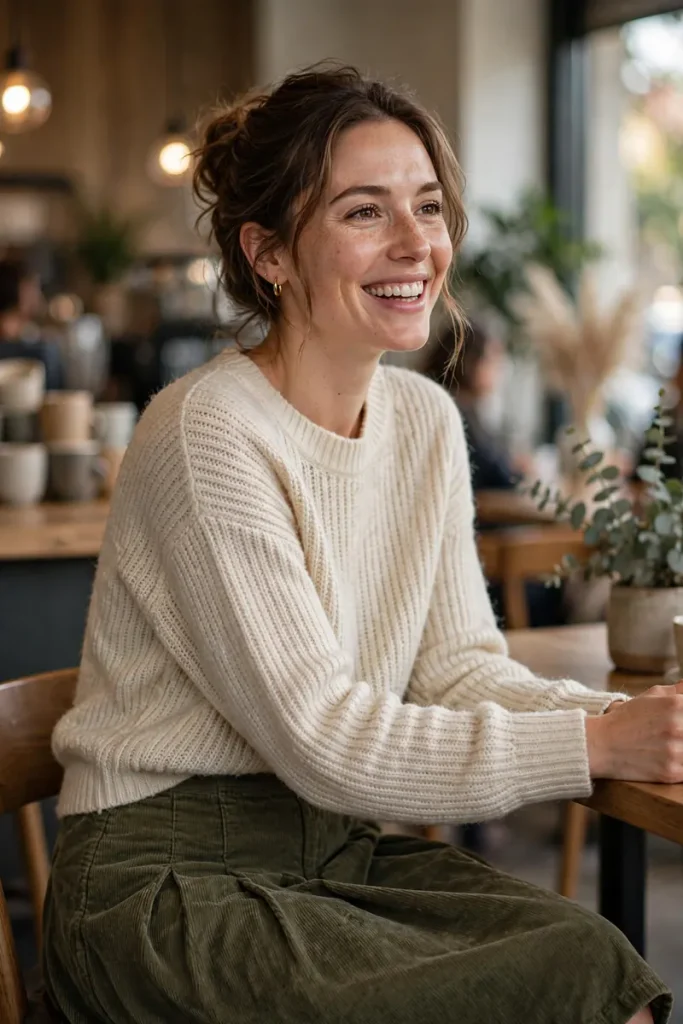 20 Simple Mom Outfit Ideas (For Moms Who Get Dressed in 5 Minutes) 7 mom 06 miracle coffee with friend