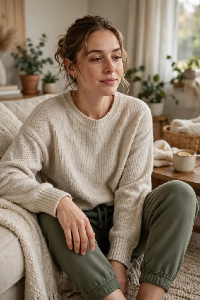 20 Simple Mom Outfit Ideas (For Moms Who Get Dressed in 5 Minutes) 17 mom 16 sick day presentable