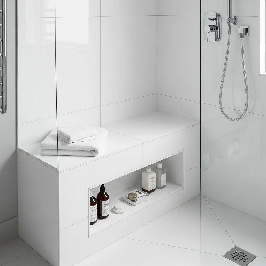 17 Cute Bathroom Ideas 2026: Transform Your Space Into a Stunning Sanctuary 18 Built-In Storage Bench