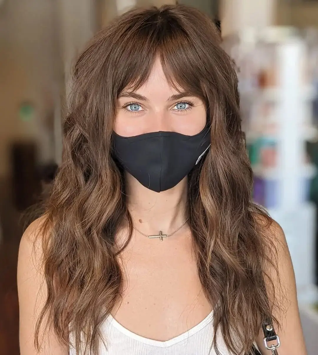 17 Long Layered Haircuts with Curtain Bangs Are Everywhere Now 17 Curtain Bangs with Long Razored Layers