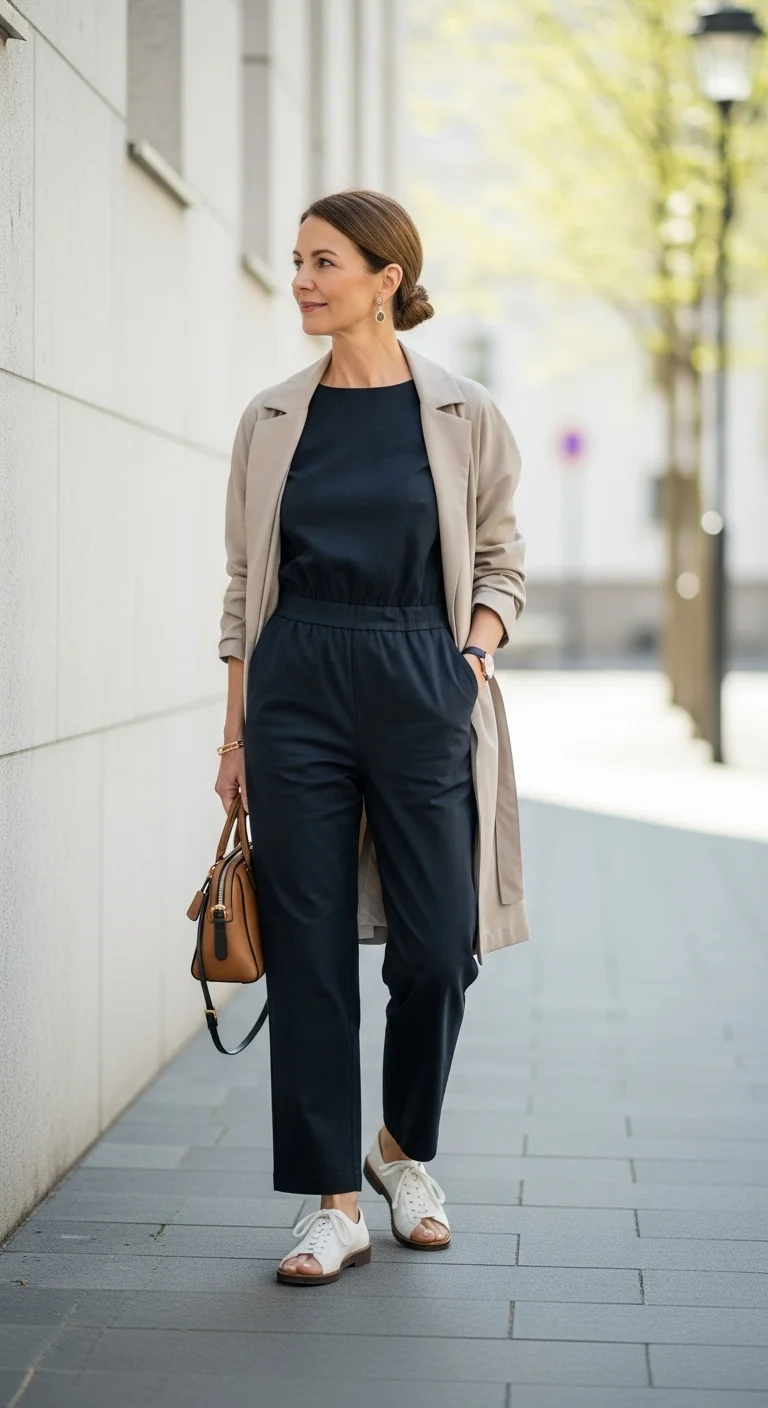 Discover the Timeless Appeal of Minimalist Spring Outfits for Women Over 60 in 2026 9 Jumpsuit