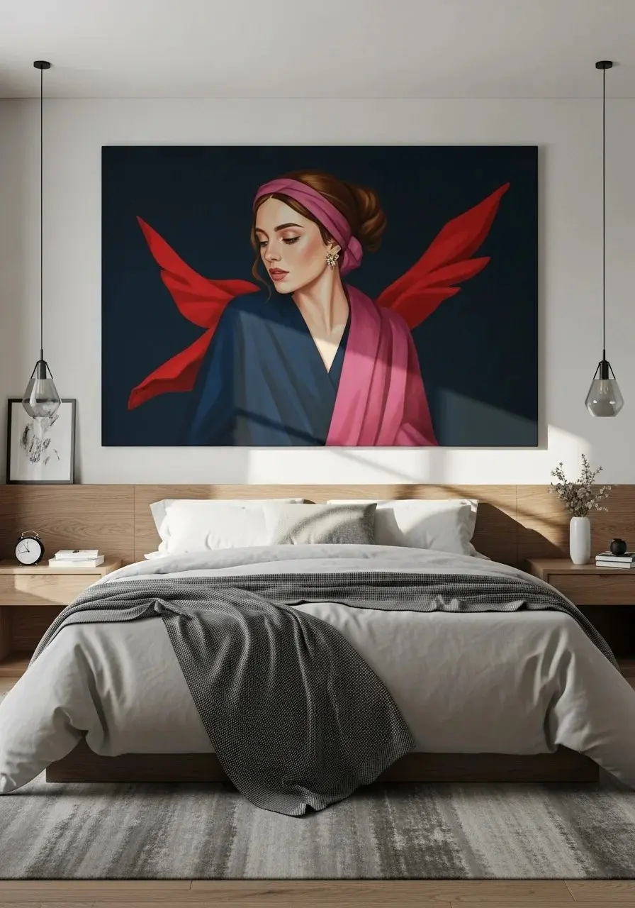 Running Out of Wall Space? These 20 Bedroom Wall Decor Ideas Are the Solution for 2026 13 Large-Scale Wall Art for Impact
