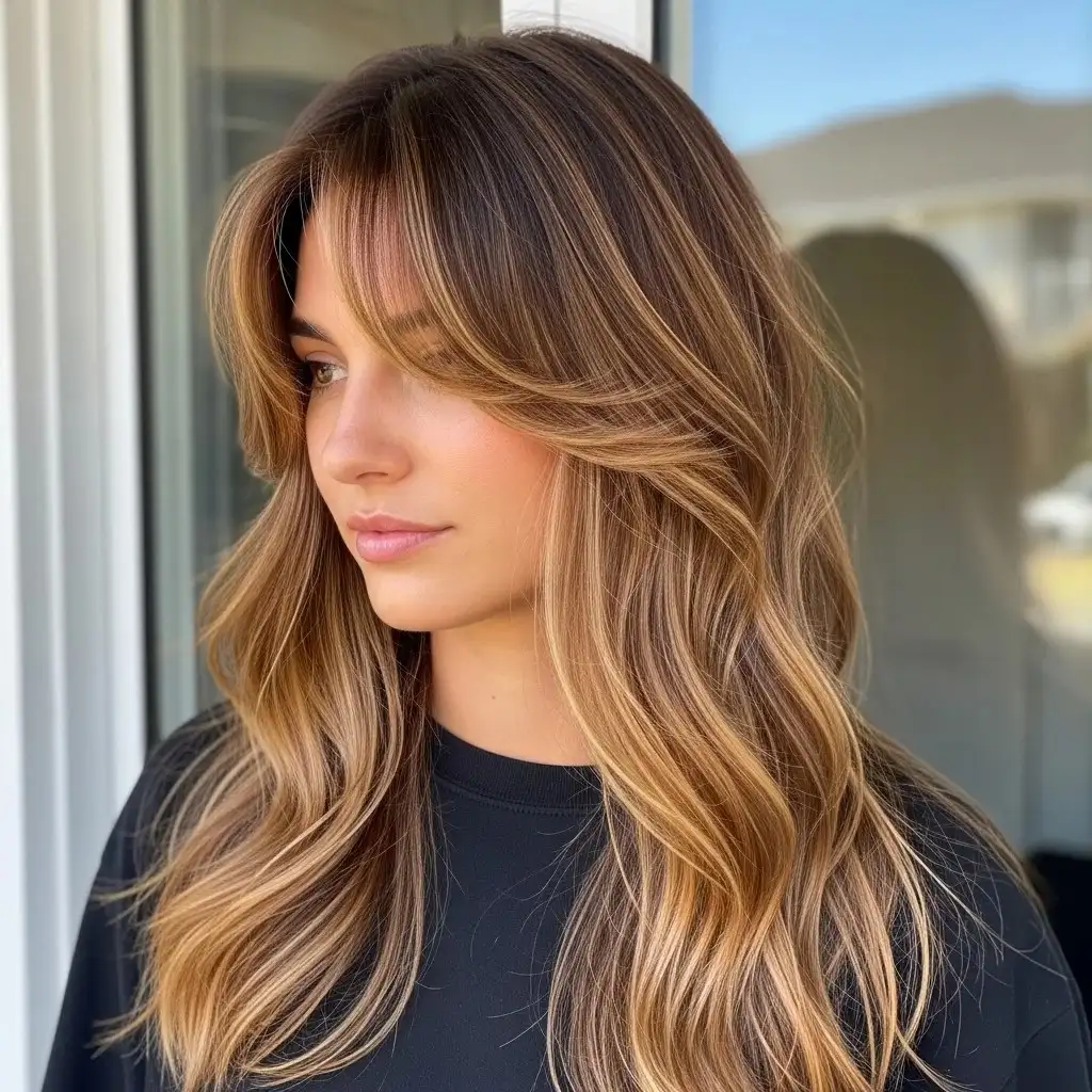 15 Choppy Layered Haircuts Ideas 2026: Fresh Styles That'll Transform Your Look 3 Long Choppy Layers with Curtain Bangs