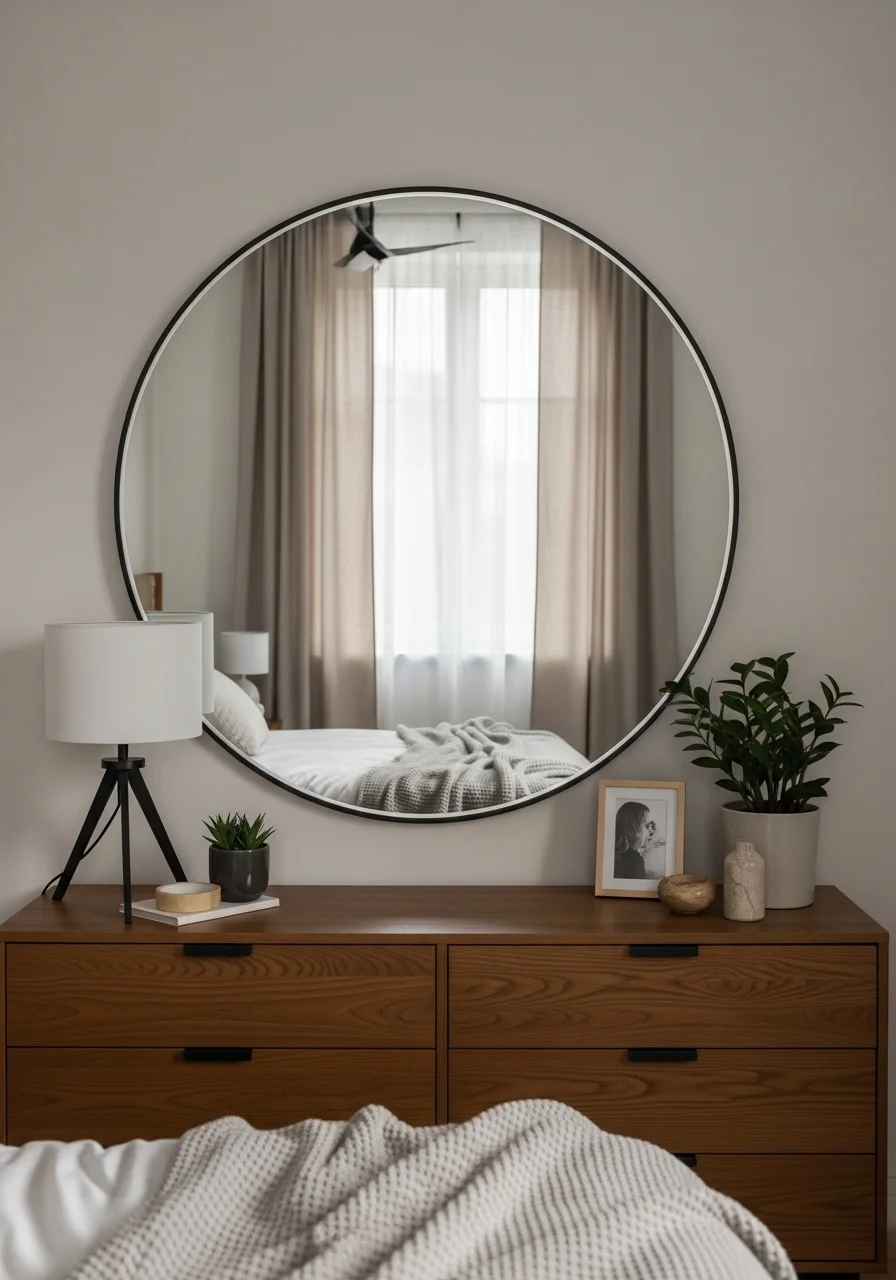 Running Out of Wall Space? These 20 Bedroom Wall Decor Ideas Are the Solution for 2026 4 Mirror, Mirror on the Wall