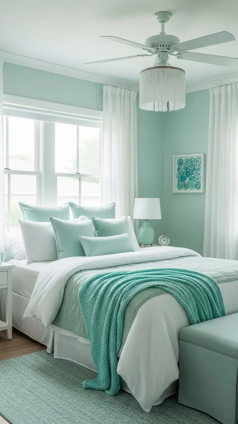 20 Coastal Bedroom Ideas 2026: Transform Your Space Into a Beachside Paradise 17 Sea Glass Color Accents