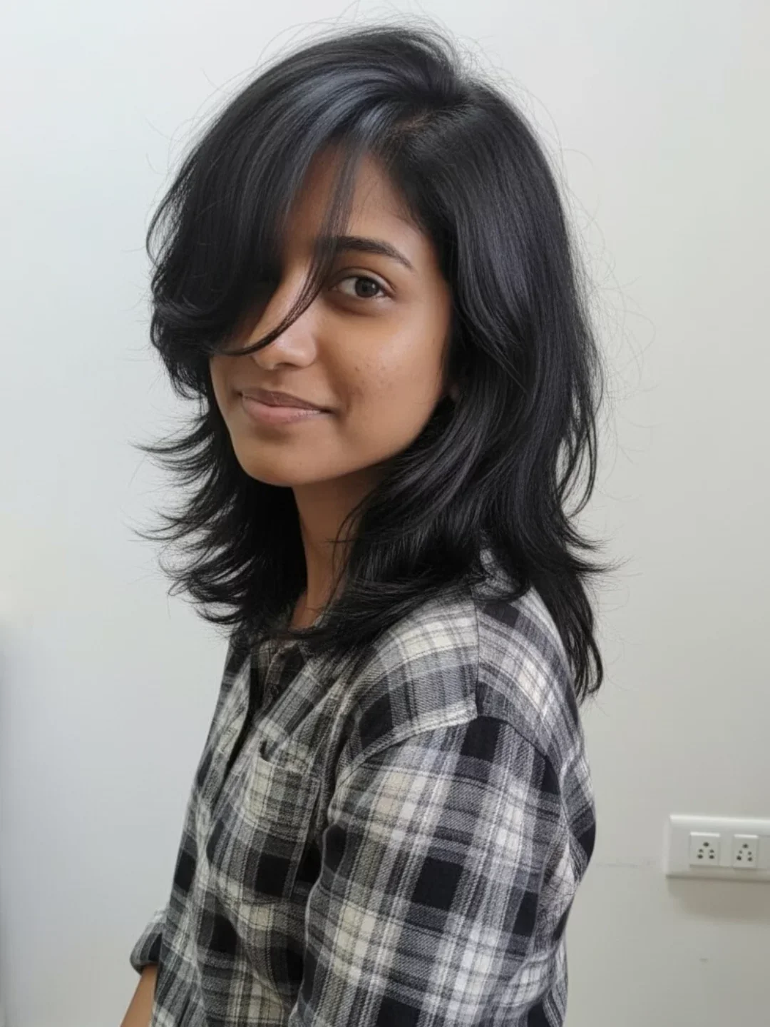 17 Long Layered Haircuts with Curtain Bangs Are Everywhere Now 12 Side-Swept Curtain Bangs with Long Asymmetrical Layers