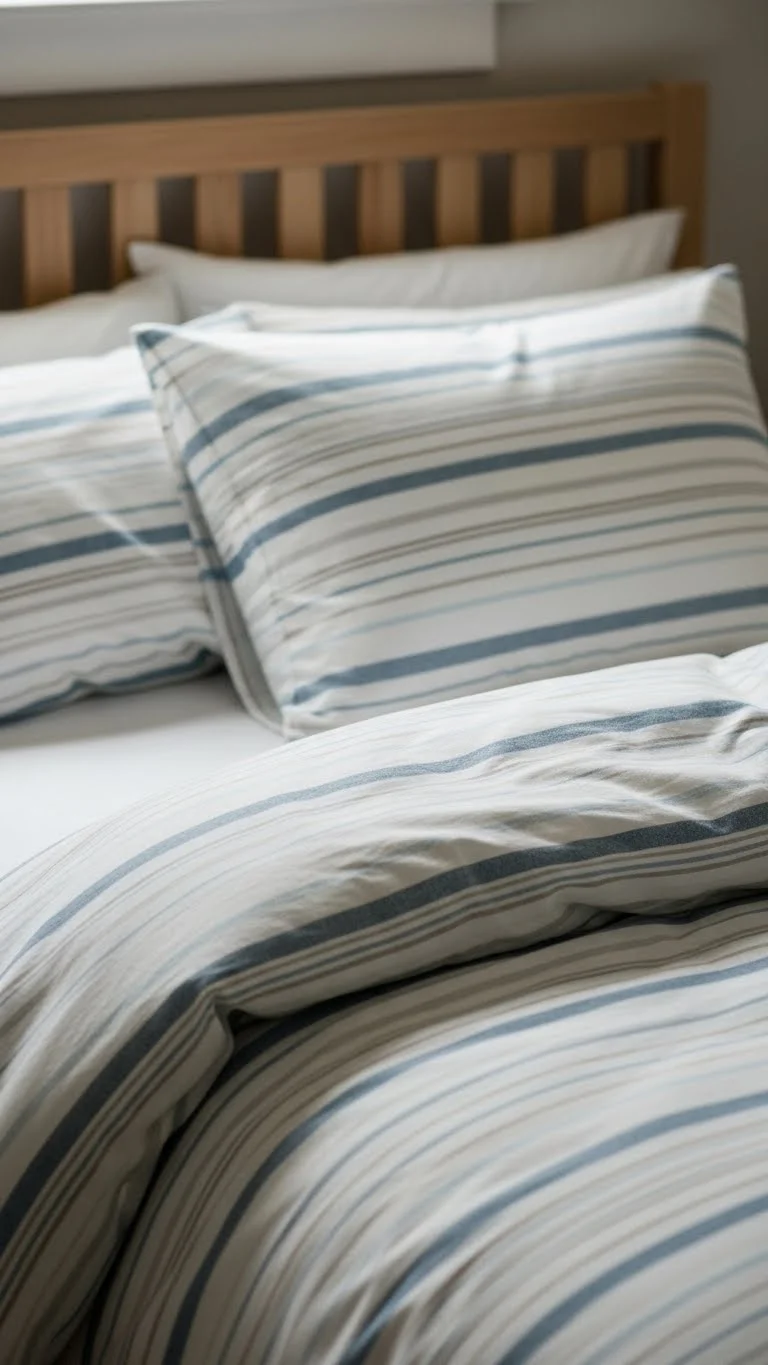 20 Coastal Bedroom Ideas 2026: Transform Your Space Into a Beachside Paradise 9 Striped Bedding Patterns