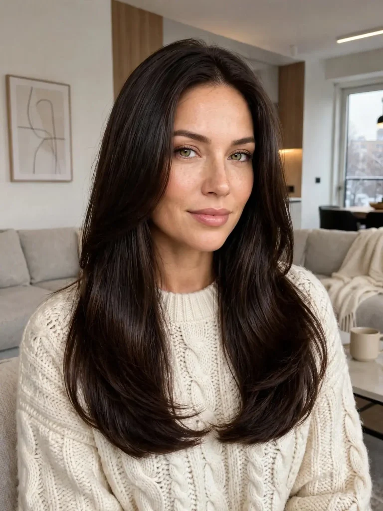 18 Straight Hairstyles for Women, Sorted by How Much Time You Actually Have 7 The Straight Blowout Refresh 768x1024 1