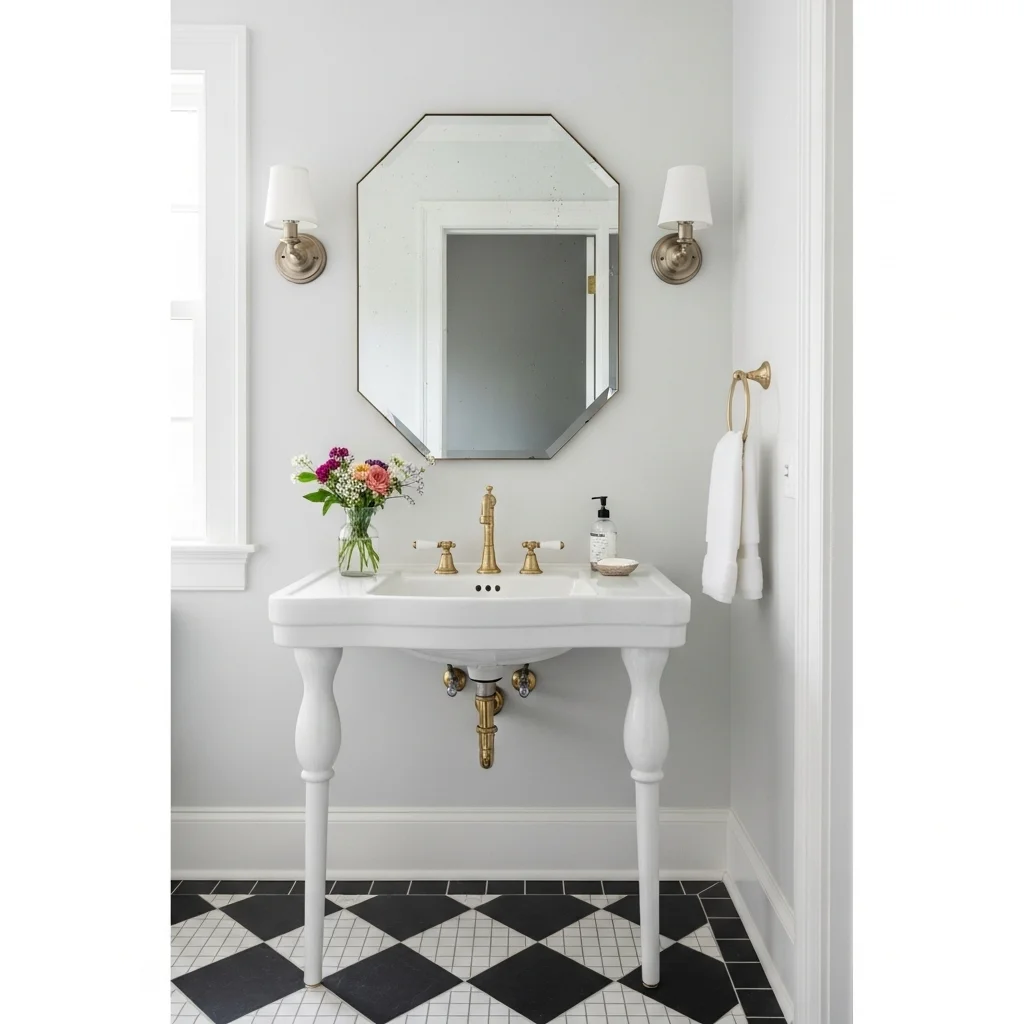 17 Cute Bathroom Ideas 2026: Transform Your Space Into a Stunning Sanctuary 10 Vintage-Inspired Pedestal Sink