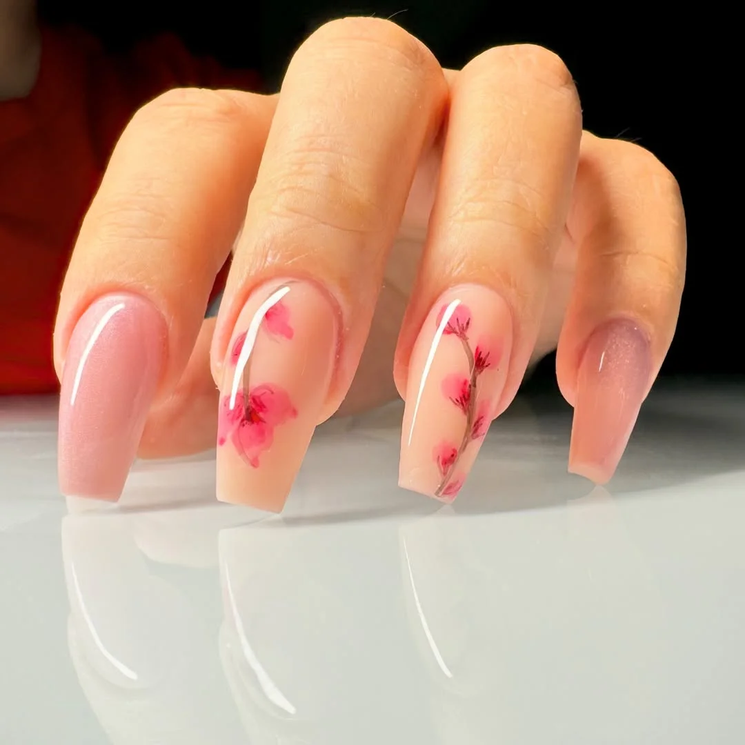 17 Nail Design Ideas February 2026: Fresh Looks That'll Make Everyone Ask "Where Did You Get Those Done?" 15 Watercolor Floral Wash