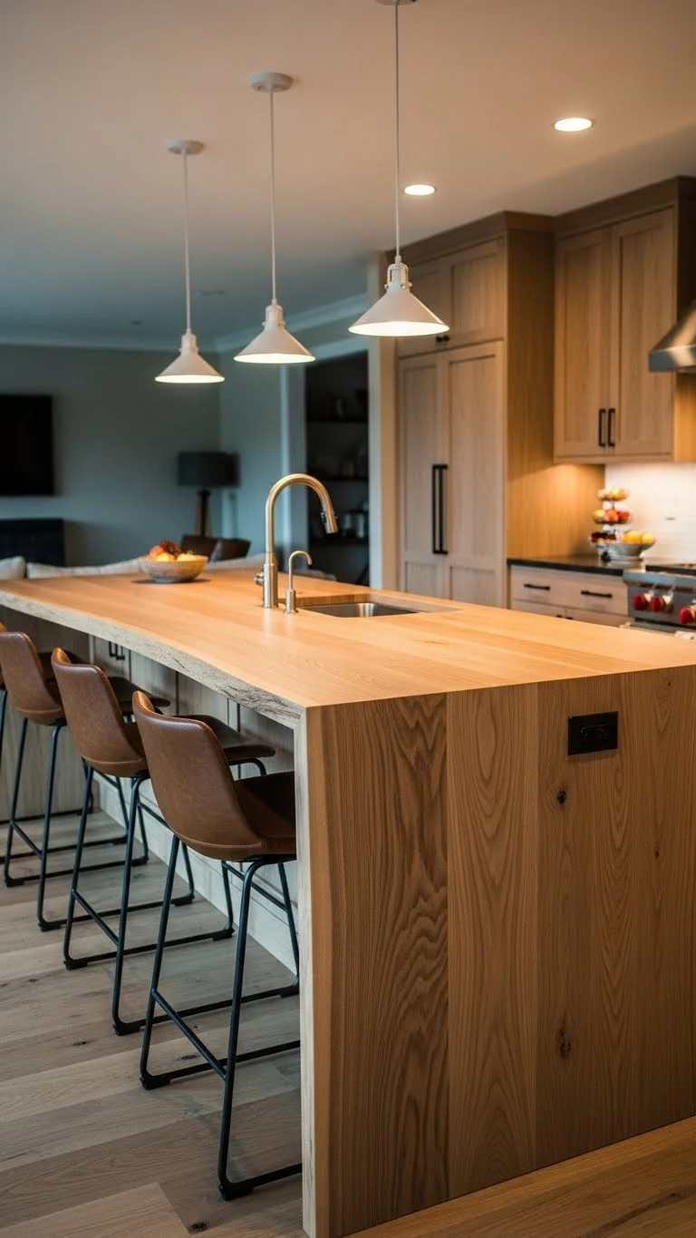 15 White Oak Kitchen Cabinets Ideas 2026: Transform Your Kitchen Into a Stunning Space 10 White Oak Kitchen Island with Seating