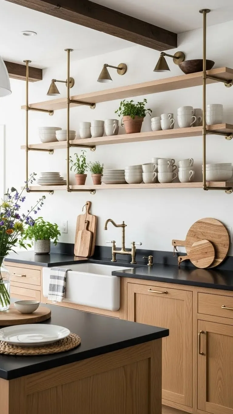 15 White Oak Kitchen Cabinets Ideas 2026: Transform Your Kitchen Into a Stunning Space 8 White Oak with Open Shelving Mix