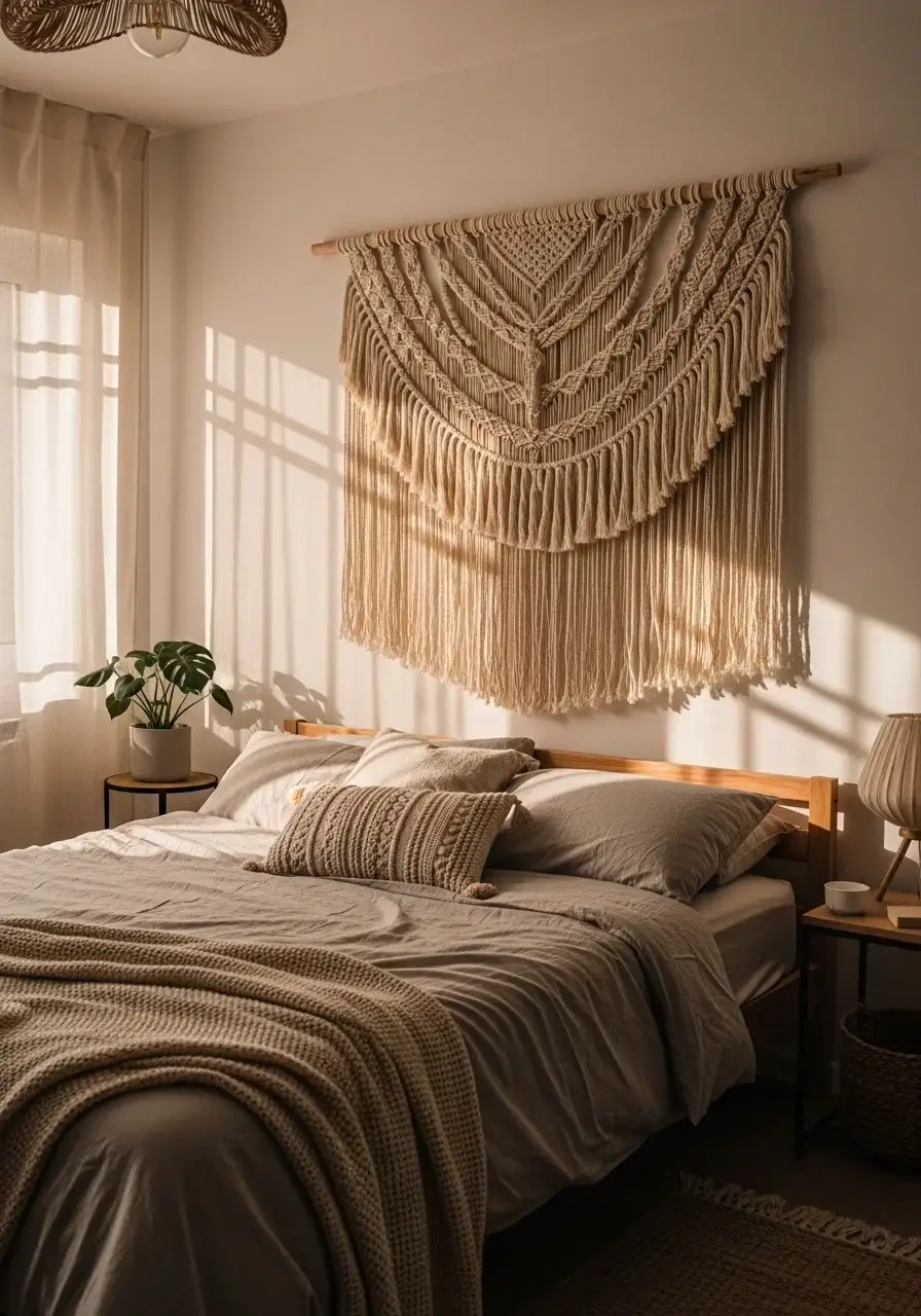 Running Out of Wall Space? These 20 Bedroom Wall Decor Ideas Are the Solution for 2026 10 Woven Wall Hangings Boho Dreams