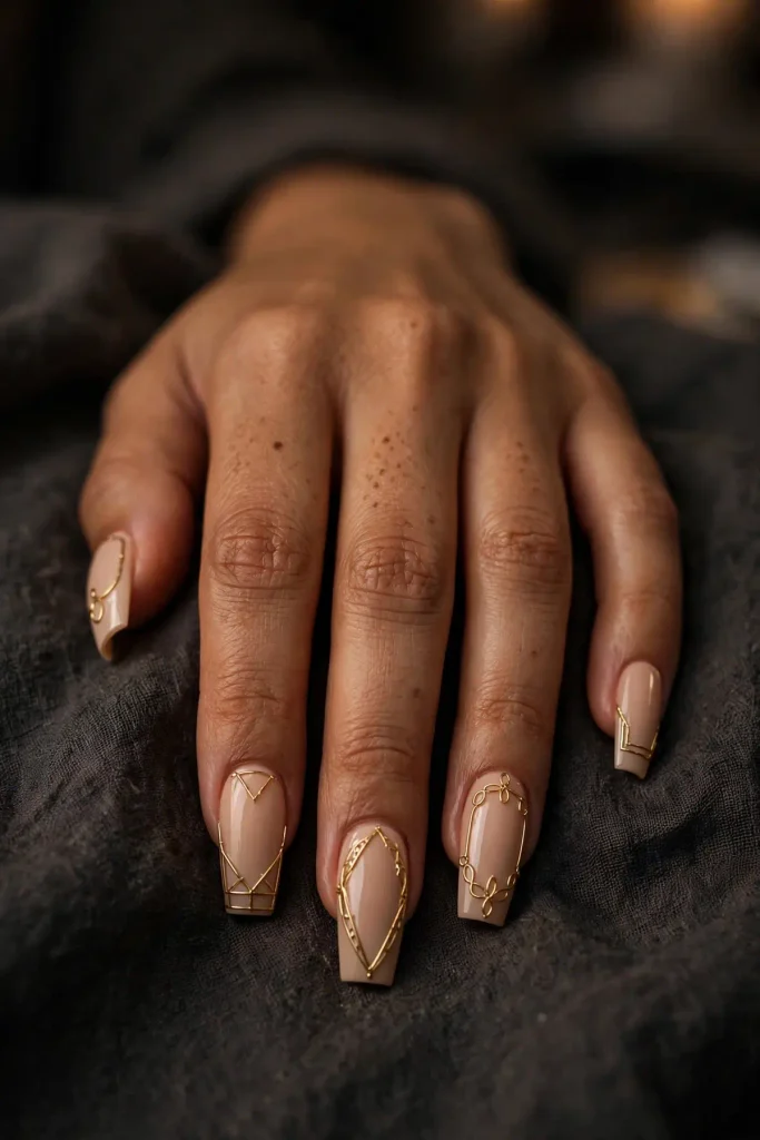 c03 gold wire outlines