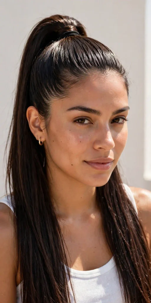 17 Hot Weather Hairstyles That Actually Survive the Heat 2 01 high tight ponytail