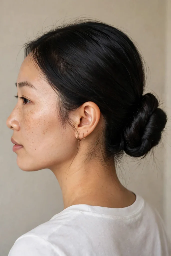04 bun with one twist