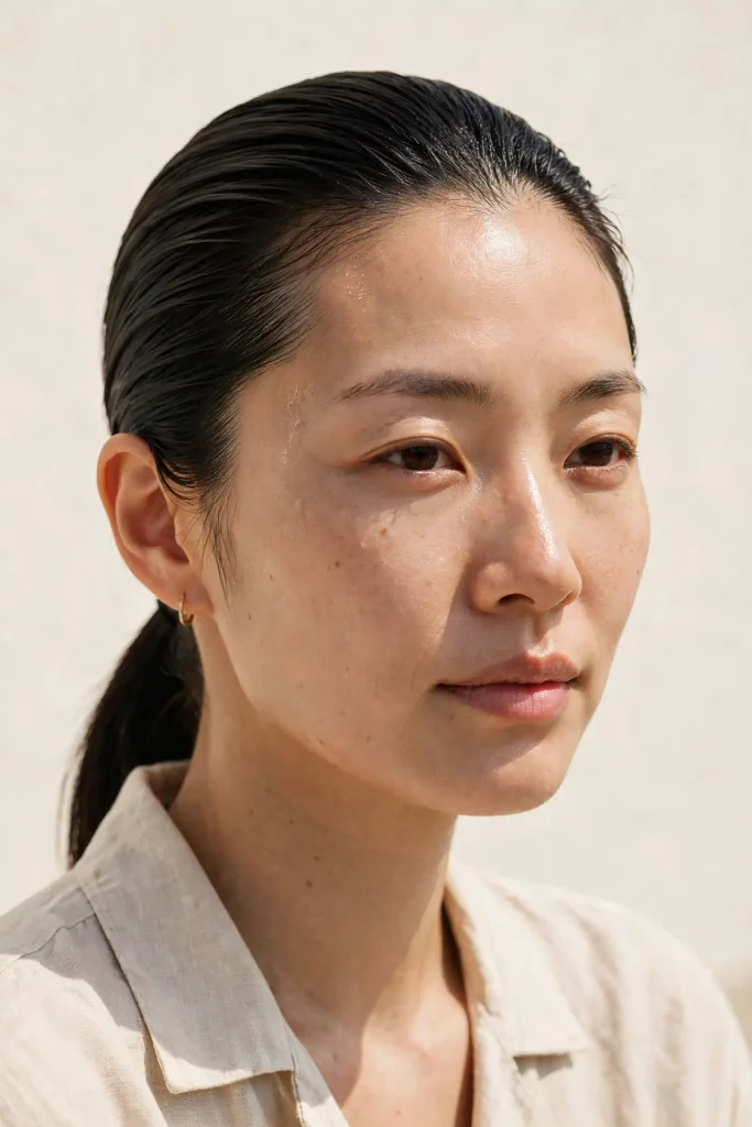 17 Hot Weather Hairstyles That Actually Survive the Heat 10 09 slicked back low pony