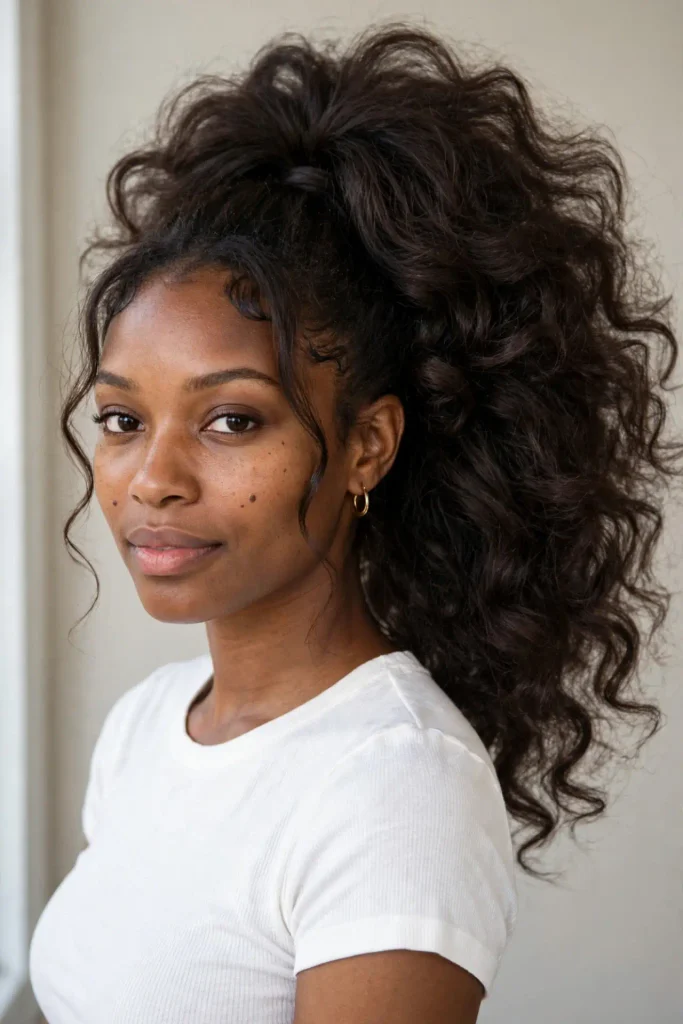 17 voluminous ponytail