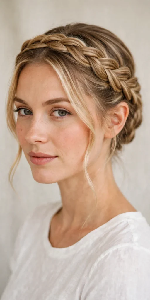 19 twisted crown braid