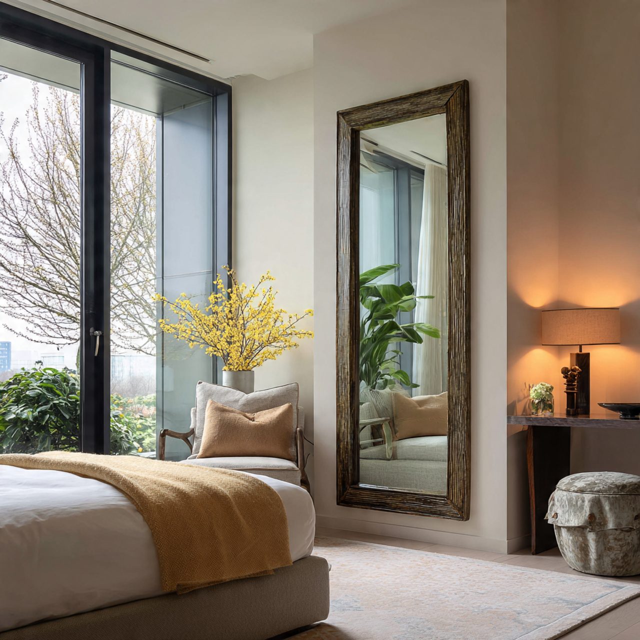 14 Guest Room Ideas 2026: Simple Ways to Make Every Guest Feel Special 9 A Mirror in a Good Spot