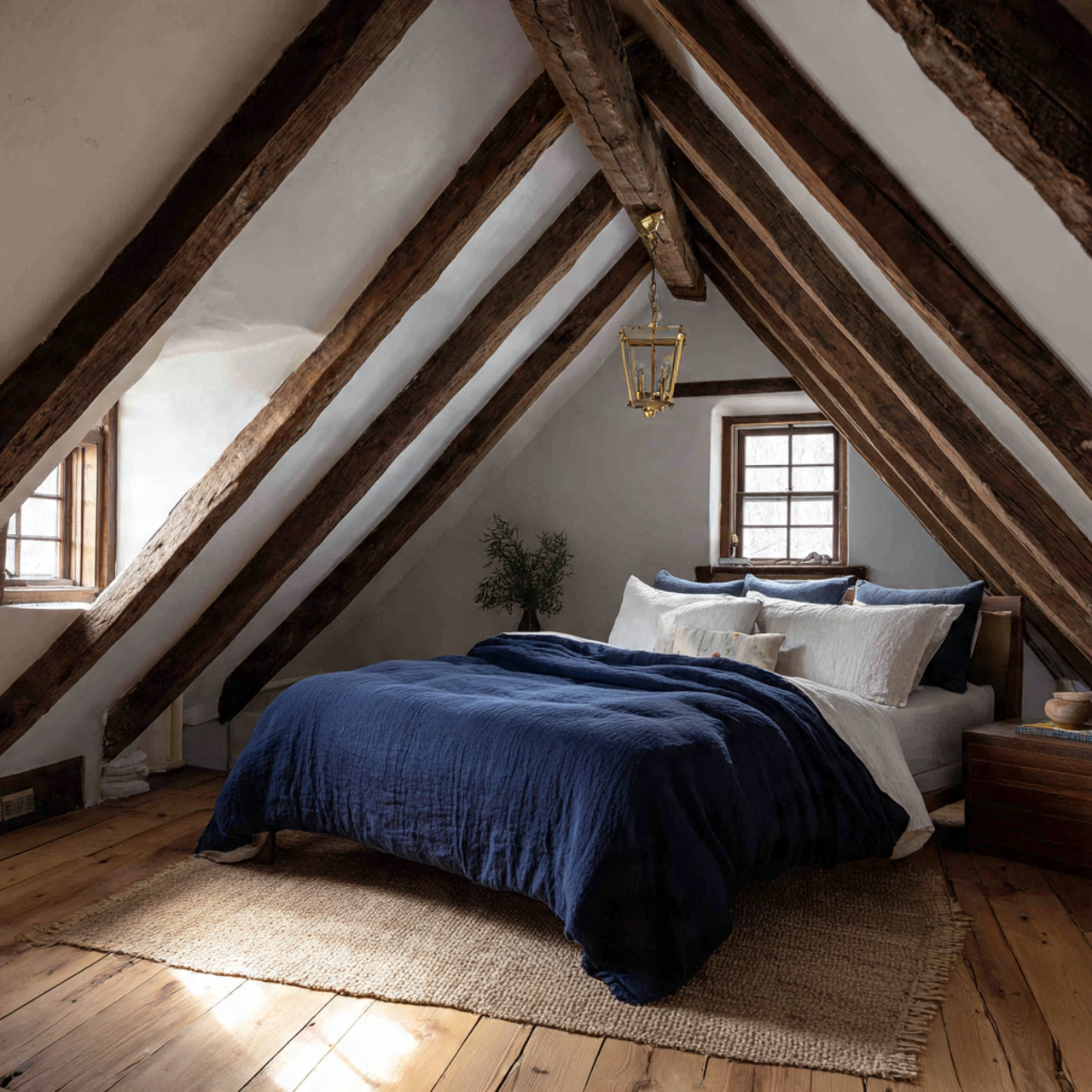 13 Attic Bedroom Ideas 2026 That Will Make You Fall in Love with Your Rooftop Space 14 Attic Bedroom with Exposed Wooden Beams