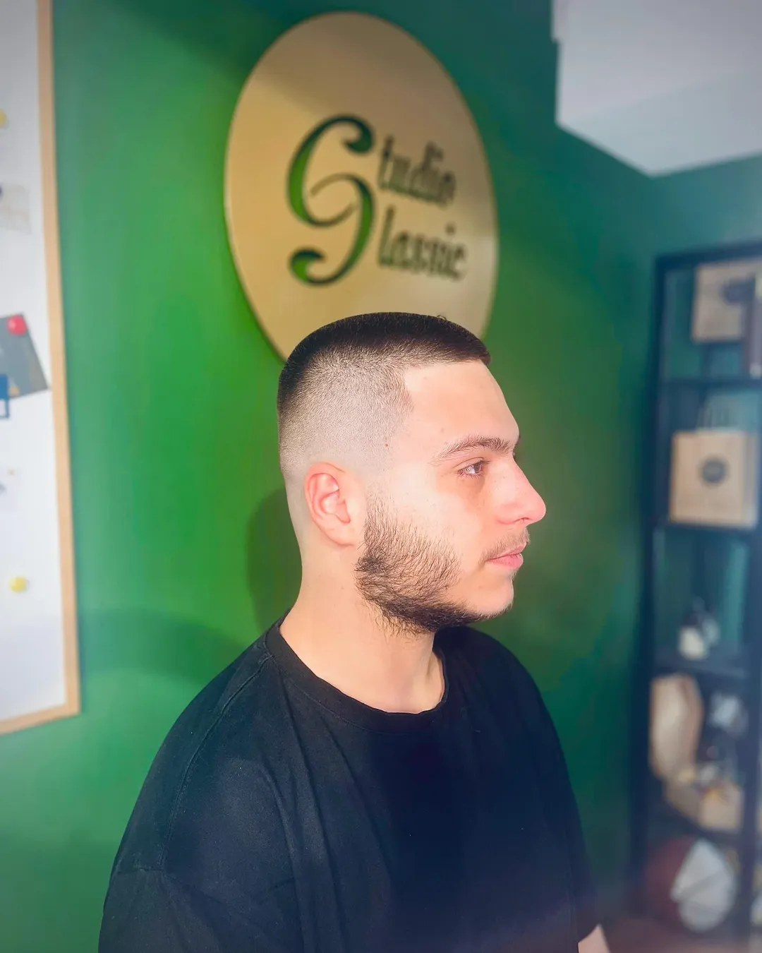 Buzz Cut with a High Fade