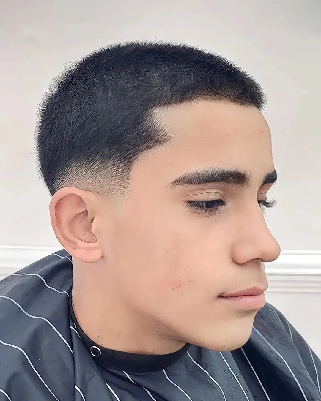 Buzz Cut with a Low Fade
