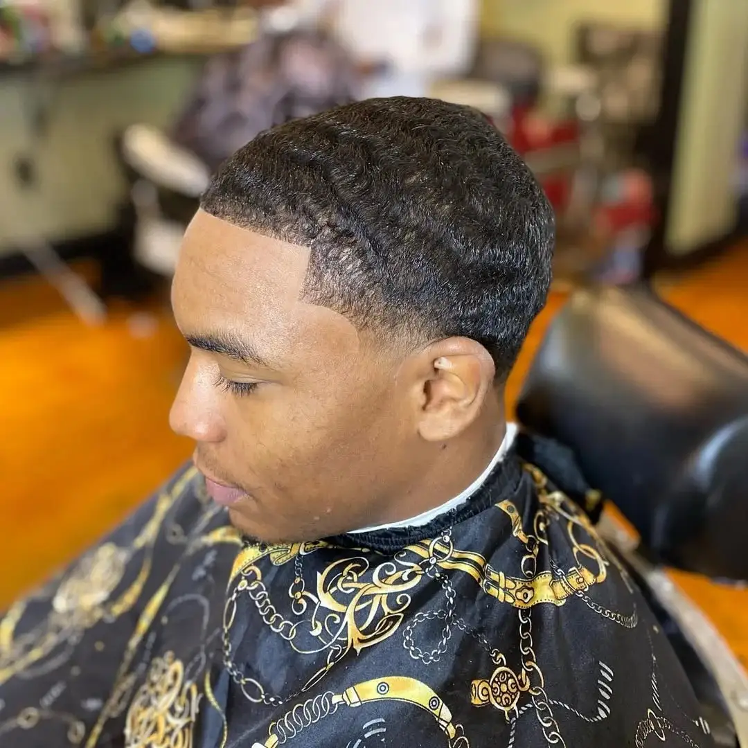 Buzz Cut with a Temple Fade